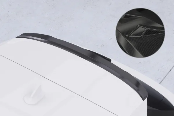 CSR Heckspoiler | Heckflügel mit ABE für Audi A3 (8Y) Sportback HF240-C Carbon Look Hochglanz (keine Lackierung erforderlich)