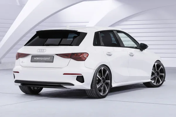 CSR Heckspoiler | Heckflügel mit ABE für Audi A3 (8Y) Sportback HF240-L Lackierung erforderlich (unlackiert roh)