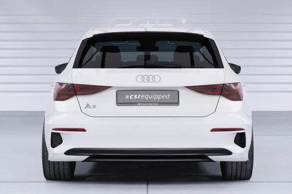 CSR Heckspoiler | Heckflügel mit ABE für Audi A3 (8Y) Sportback HF240-S strukturiert schwarz matt (keine Lackierung erforderlich)