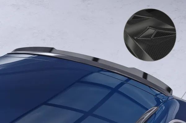 CSR Heckspoiler | Heckflügel mit ABE für Audi A6 C6 Typ 4F Avant HF697-C Carbon Look Hochglanz (keine Lackierung erforderlich)