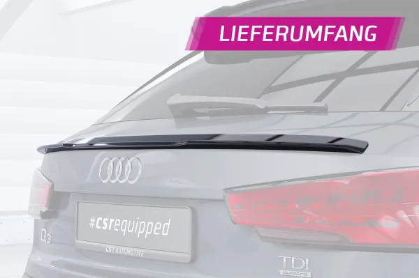CSR Heckspoiler | Heckflügel mit ABE für Audi Q3 (8U) HF094-S strukturiert schwarz matt (keine Lackierung erforderlich)