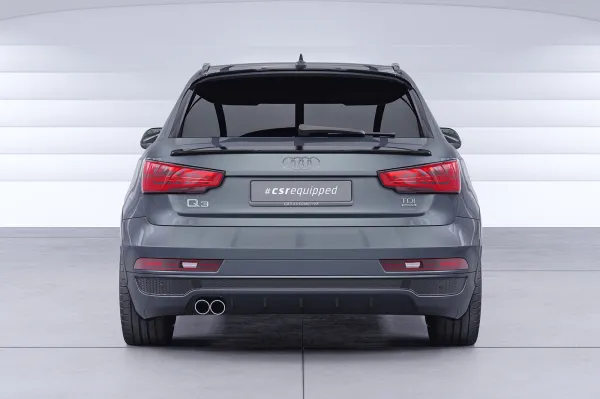 CSR Heckspoiler | Heckflügel mit ABE für Audi Q3 (8U) HF661-G Glossy schwarz Hochglanz (keine Lackierung erforderlich)