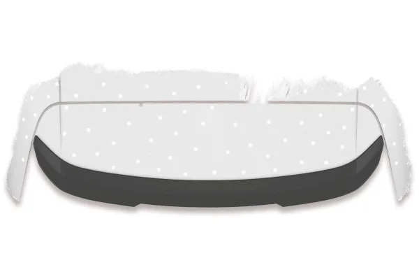 CSR Heckspoiler | Heckflügel mit ABE für Audi Q3 (8U) HF661-S strukturiert schwarz matt (keine Lackierung erforderlich)