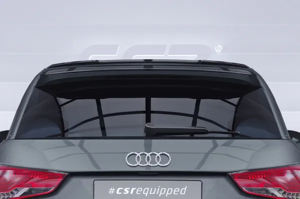 CSR Heckspoiler | Heckflügel mit ABE für Audi S1 (8X) Sportback HF100-S strukturiert schwarz matt (keine Lackierung erforderlich)