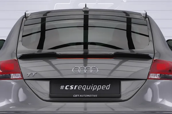 CSR Heckspoiler | Heckflügel mit ABE für Audi TT / TTS 8J HF221-S strukturiert schwarz matt (keine Lackierung erforderlich)