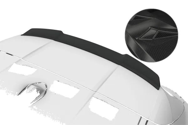 CSR Heckspoiler | Heckflügel mit ABE für BMW 1er F70 M-Paket HF274-C Carbon Look Hochglanz (keine Lackierung erforderlich)