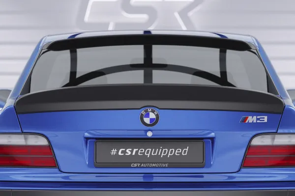CSR Heckspoiler | Heckflügel mit ABE für BMW 3er E36 Coupe HF987-S strukturiert schwarz matt (keine Lackierung erforderlich)