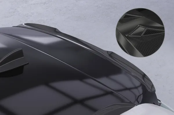 CSR Heckspoiler | Heckflügel mit ABE für BMW 3er E91 Touring HF113-C Carbon Look Hochglanz (keine Lackierung erforderlich)