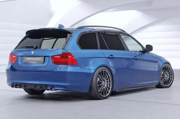 CSR Heckspoiler | Heckflügel mit ABE für BMW 3er E91 Touring HF216-C Carbon Look Hochglanz (keine Lackierung erforderlich)