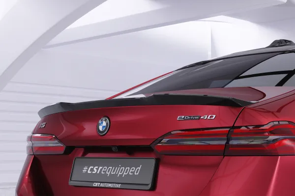CSR Heckspoiler | Heckflügel mit ABE für BMW 5er / i5 G60 HF155-C Carbon Look Hochglanz (keine Lackierung erforderlich)