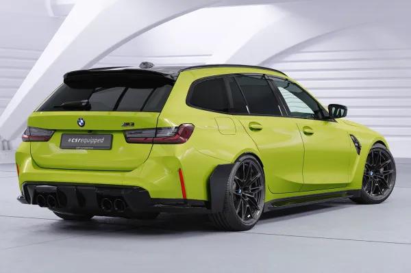 CSR Heckspoiler | Heckflügel mit ABE für BMW M3 G81 Competition HF122-G Glossy schwarz Hochglanz (keine Lackierung erforderlich)