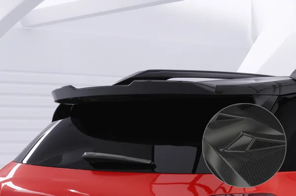 CSR Heckspoiler | Heckflügel mit ABE für Citroen C3 Aircross 2 HF148-C Carbon Look Hochglanz (keine Lackierung erforderlich)