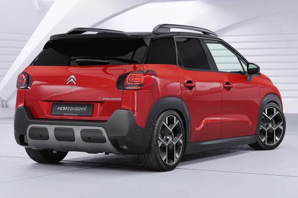 CSR Heckspoiler | Heckflügel mit ABE für Citroen C3 Aircross 2 HF148-C Carbon Look Hochglanz (keine Lackierung erforderlich)