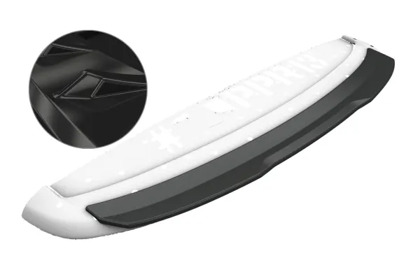 CSR Heckspoiler | Heckflügel mit ABE für Citroen DS3 Racing / SportChic HF768-G Glossy schwarz Hochglanz (keine Lackierung erforderlich)