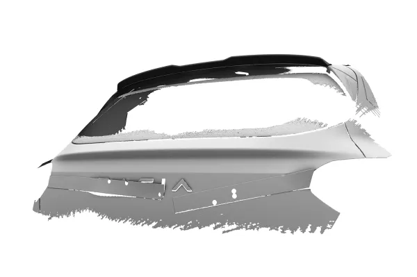 CSR Heckspoiler | Heckflügel mit ABE für Dacia Sandero Stepway / Sandero 3 (DJF) HF291-G Glossy schwarz Hochglanz (keine Lackierung erforderlich)