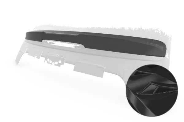 CSR Heckspoiler | Heckflügel mit ABE für Fiat 500 Cabrio HF990-G Glossy schwarz Hochglanz (keine Lackierung erforderlich)