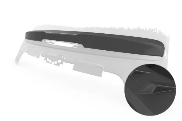CSR Heckspoiler | Heckflügel mit ABE für Fiat 500 Cabrio HF990-L Lackierung erforderlich (unlackiert roh)