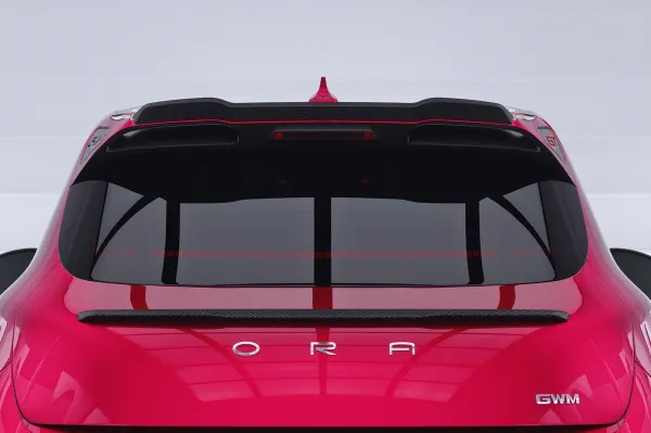 CSR Heckspoiler | Heckflügel mit ABE für GWM Ora Funky Cat / Haomao GT HF135-G Glossy schwarz Hochglanz (keine Lackierung erforderlich)