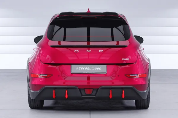 CSR Heckspoiler | Heckflügel mit ABE für GWM Ora Funky Cat / Haomao HF136-C Carbon Look Hochglanz (keine Lackierung erforderlich)