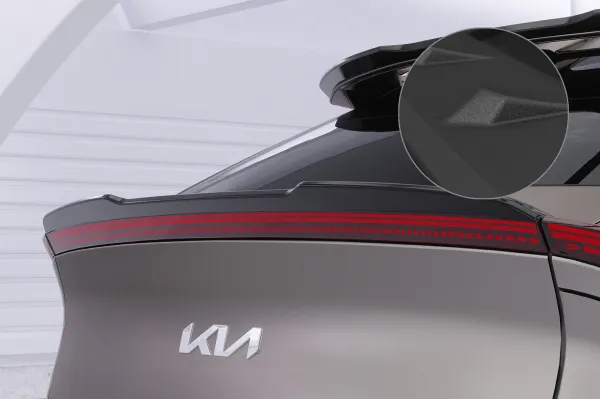 CSR Heckspoiler | Heckflügel mit ABE für Kia EV6 HF088-S strukturiert schwarz matt (keine Lackierung erforderlich)