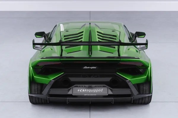 CSR Heckspoiler | Heckflügel mit ABE für Lamborghini Huracan HF202-S strukturiert schwarz matt (keine Lackierung erforderlich)