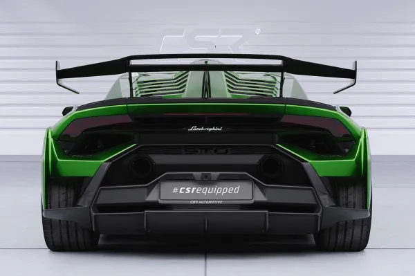 CSR Heckspoiler | Heckflügel mit ABE für Lamborghini Huracan HF202-S strukturiert schwarz matt (keine Lackierung erforderlich)