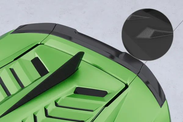 CSR Heckspoiler | Heckflügel mit ABE für Lamborghini Huracan HF202-S strukturiert schwarz matt (keine Lackierung erforderlich)