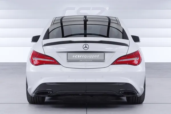 CSR Heckspoiler | Heckflügel mit ABE für Mercedes-Benz CLA (C117) Limousine HF267-C Carbon Look Hochglanz (keine Lackierung erforderlich)