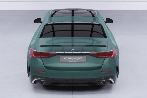 CSR Heckspoiler | Heckflügel mit ABE für Mercedes Benz E-Klasse W214 Limousine HF173-G Glossy schwarz Hochglanz (keine Lackierung erforderlich)