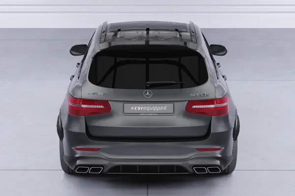 CSR Heckspoiler | Heckflügel mit ABE für Mercedes Benz GLC X253 AMG HF178-C Carbon Look Hochglanz (keine Lackierung erforderlich)