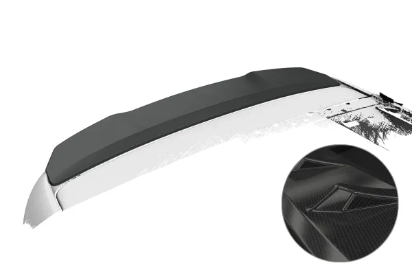 CSR Heckspoiler | Heckflügel mit ABE für MG 5 EV HF082-C Carbon Look Hochglanz (keine Lackierung erforderlich)