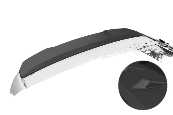 CSR Heckspoiler | Heckflügel mit ABE für MG 5 EV HF082-S strukturiert schwarz matt (keine Lackierung erforderlich)