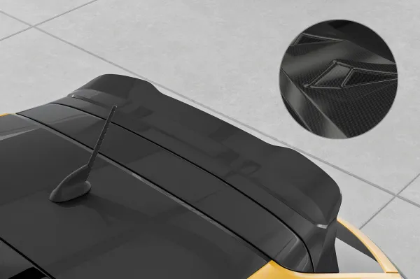 CSR Heckspoiler | Heckflügel mit ABE für Peugeot 208 II HF057-C Carbon Look Hochglanz (keine Lackierung erforderlich)