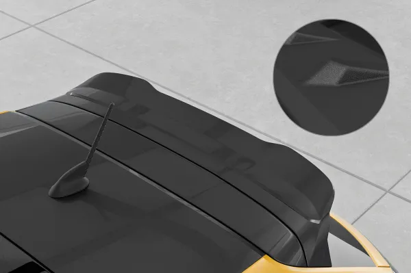 CSR Heckspoiler | Heckflügel mit ABE für Peugeot 208 II HF057-S strukturiert schwarz matt (keine Lackierung erforderlich)