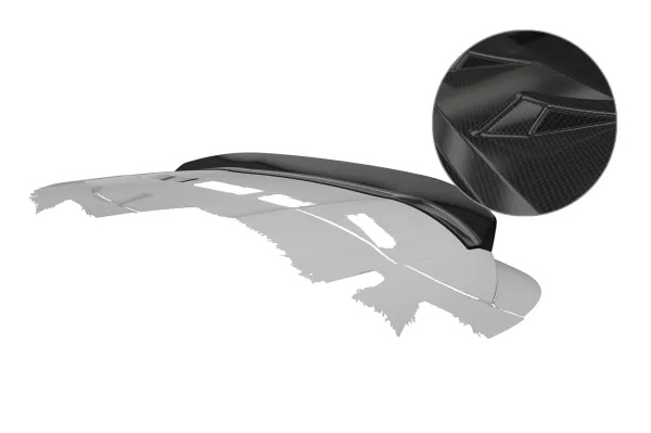 CSR Heckspoiler | Heckflügel mit ABE für Peugeot 508 SW HF263-C Carbon Look Hochglanz (keine Lackierung erforderlich)