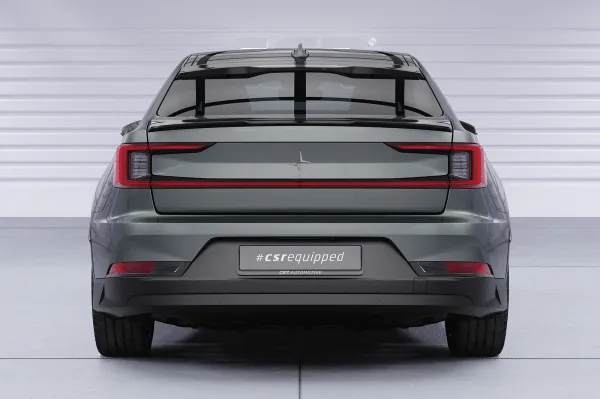 CSR Heckspoiler | Heckflügel mit ABE für Polestar 2 HF104-S strukturiert schwarz matt (keine Lackierung erforderlich)