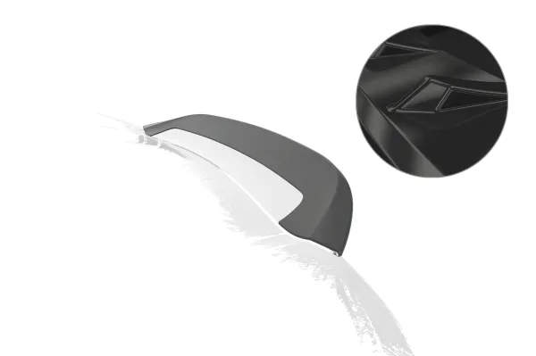 CSR Heckspoiler | Heckflügel mit ABE für Porsche 718 Spyder (Typ 982) HF941-G Glossy schwarz Hochglanz (keine Lackierung erforderlich)