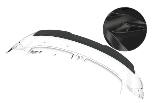 CSR Heckspoiler | Heckflügel mit ABE für Porsche 911/992 Cabrio / Targa HF285-G Glossy schwarz Hochglanz (keine Lackierung erforderlich)