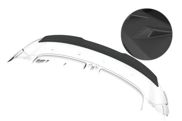 CSR Heckspoiler | Heckflügel mit ABE für Porsche 911/992 Cabrio / Targa HF285-L Lackierung erforderlich (unlackiert roh)