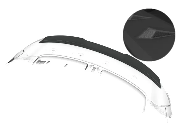 CSR Heckspoiler | Heckflügel mit ABE für Porsche 911/992 Cabrio / Targa HF285-S strukturiert schwarz matt (keine Lackierung erforderlich)