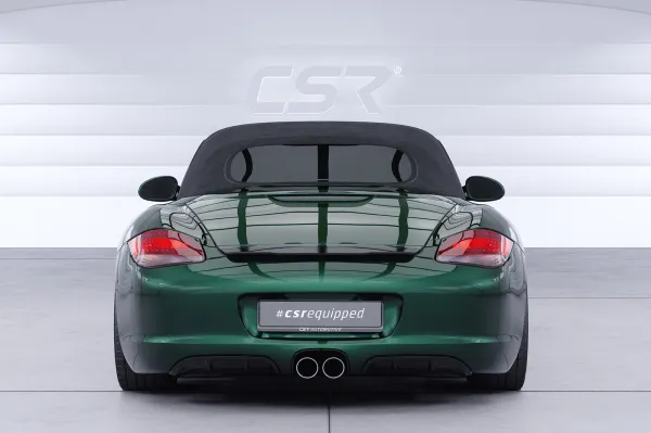 CSR Heckspoiler | Heckflügel mit ABE für Porsche Boxster 987 / Cayman 987 Facelift HF778-S strukturiert schwarz matt (keine Lackierung erforderlich)