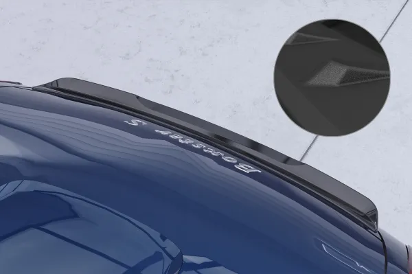 CSR Heckspoiler | Heckflügel mit ABE für Porsche Boxster 987 HF741-S strukturiert schwarz matt (keine Lackierung erforderlich)