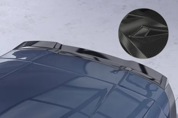 CSR Heckspoiler | Heckflügel mit ABE für Porsche Cayenne (Typ 92A) HF258-C Carbon Look Hochglanz (keine Lackierung erforderlich)