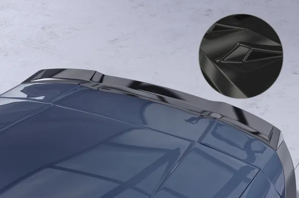 CSR Heckspoiler | Heckflügel mit ABE für Porsche Cayenne (Typ 92A) HF258-G Glossy schwarz Hochglanz (keine Lackierung erforderlich)