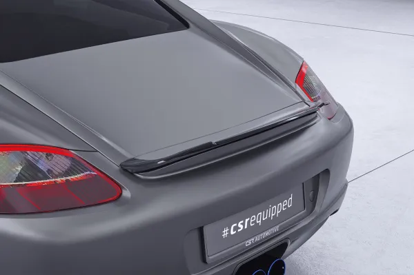 CSR Heckspoiler | Heckflügel mit ABE für Porsche Cayman 987c HF901-G Glossy schwarz Hochglanz (keine Lackierung erforderlich)
