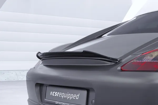 CSR Heckspoiler | Heckflügel mit ABE für Porsche Cayman 987c HF901-G Glossy schwarz Hochglanz (keine Lackierung erforderlich)