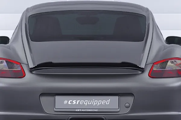 CSR Heckspoiler | Heckflügel mit ABE für Porsche Cayman 987c HF901-G Glossy schwarz Hochglanz (keine Lackierung erforderlich)
