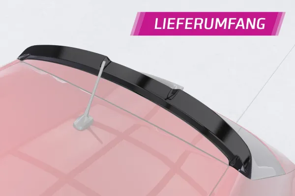 CSR Heckspoiler | Heckflügel mit ABE für Seat Ibiza 5 (6F) HF206-S strukturiert schwarz matt (keine Lackierung erforderlich)