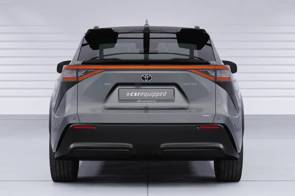 CSR Heckspoiler | Heckflügel mit ABE für Toyota bZ4X / Subaru Solterra HF174-S strukturiert schwarz matt (keine Lackierung erforderlich)