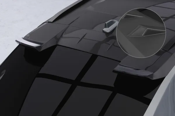 CSR Heckspoiler | Heckflügel mit ABE für Toyota bZ4X / Subaru Solterra HF174-L Lackierung erforderlich (unlackiert roh)